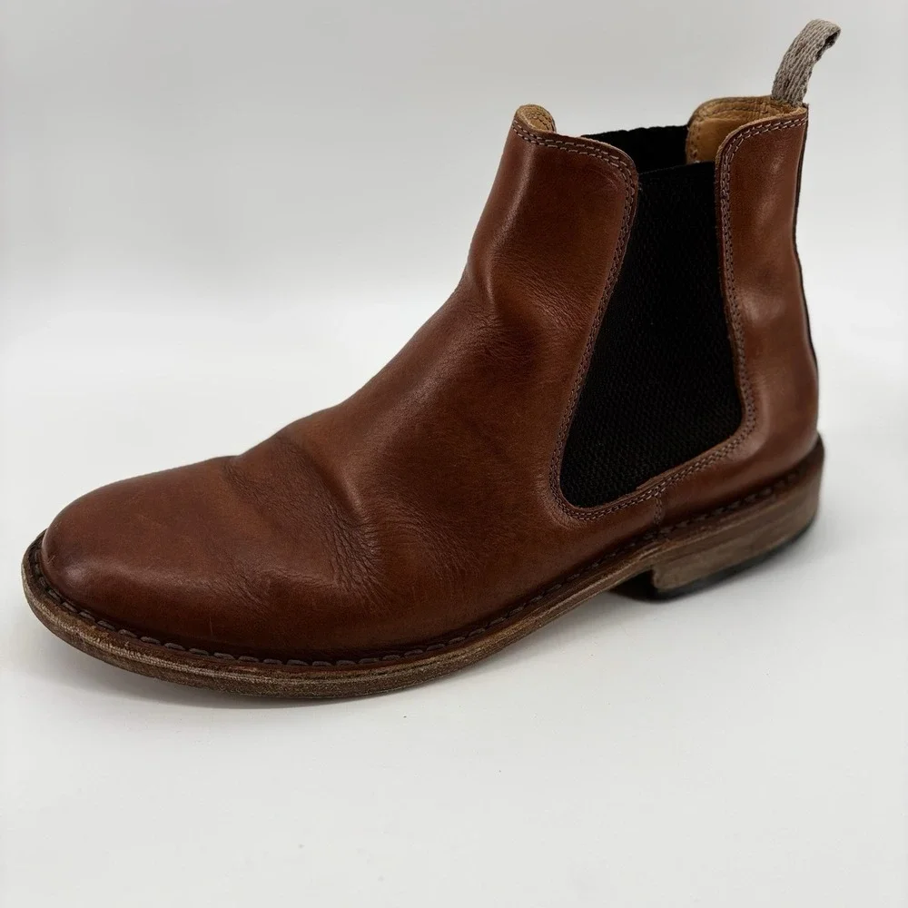 Astorflex Bitflex Chelsea Boots Mens EU43US10 Leather Brown Chestnut Made Italy